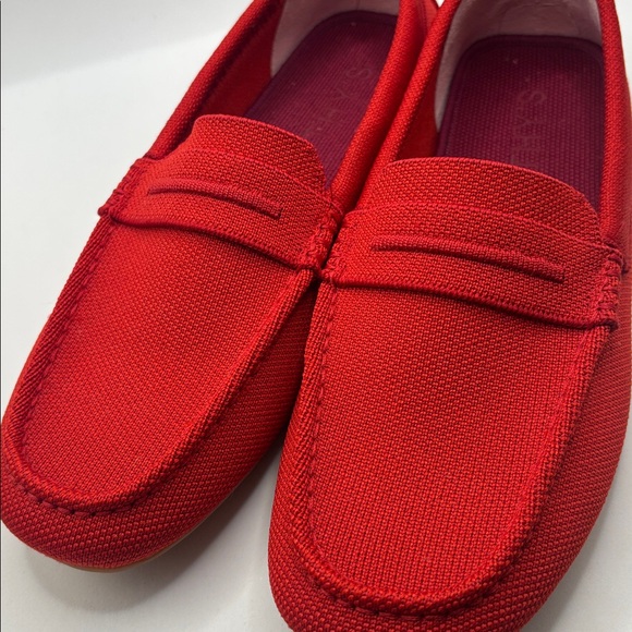 Rothy’s The Driver Vibrant Red Driving Slip On Loafers Shoes SZ 9.5 Casual  NWOT - Picture 9 of 9